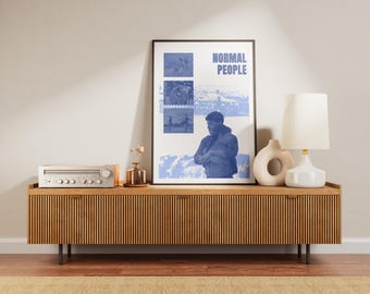 Normal People Poster, Minimalist TV Show Print, Book Lover Gift