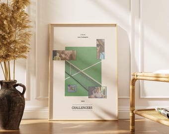 Challengers Movie Poster: Minimalist Sports Drama Film Print (Digital Download)
