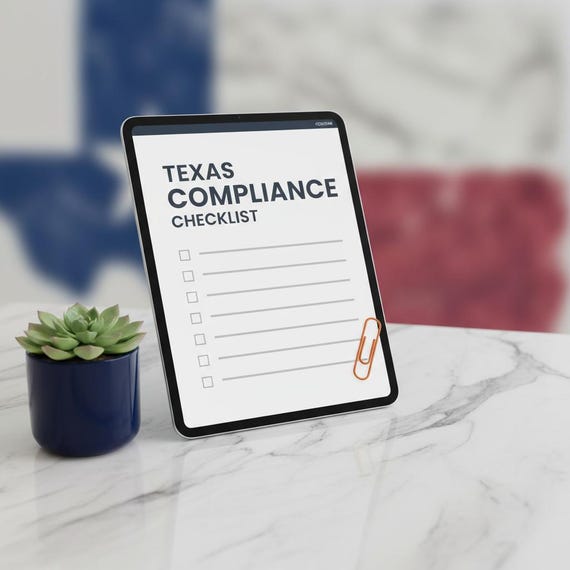 Texas Compliance Checklist | Group Home, Independent Living, Transitional Housing | Digital Download