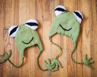 Hyla Frog Hat - Knitting Pattern