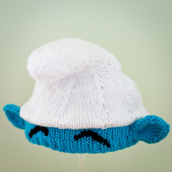 PDF Smurf Hat - Knitting Pattern