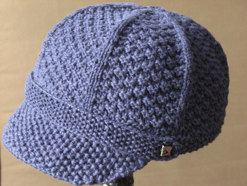 Printable Newsboy Cap Pattern This Cap Is Stylish, Easy To Crochet And ...