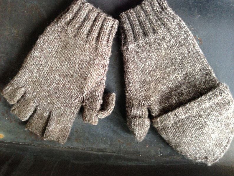 PDF Men's Convertible Gloves Knitting Pattern Etsy