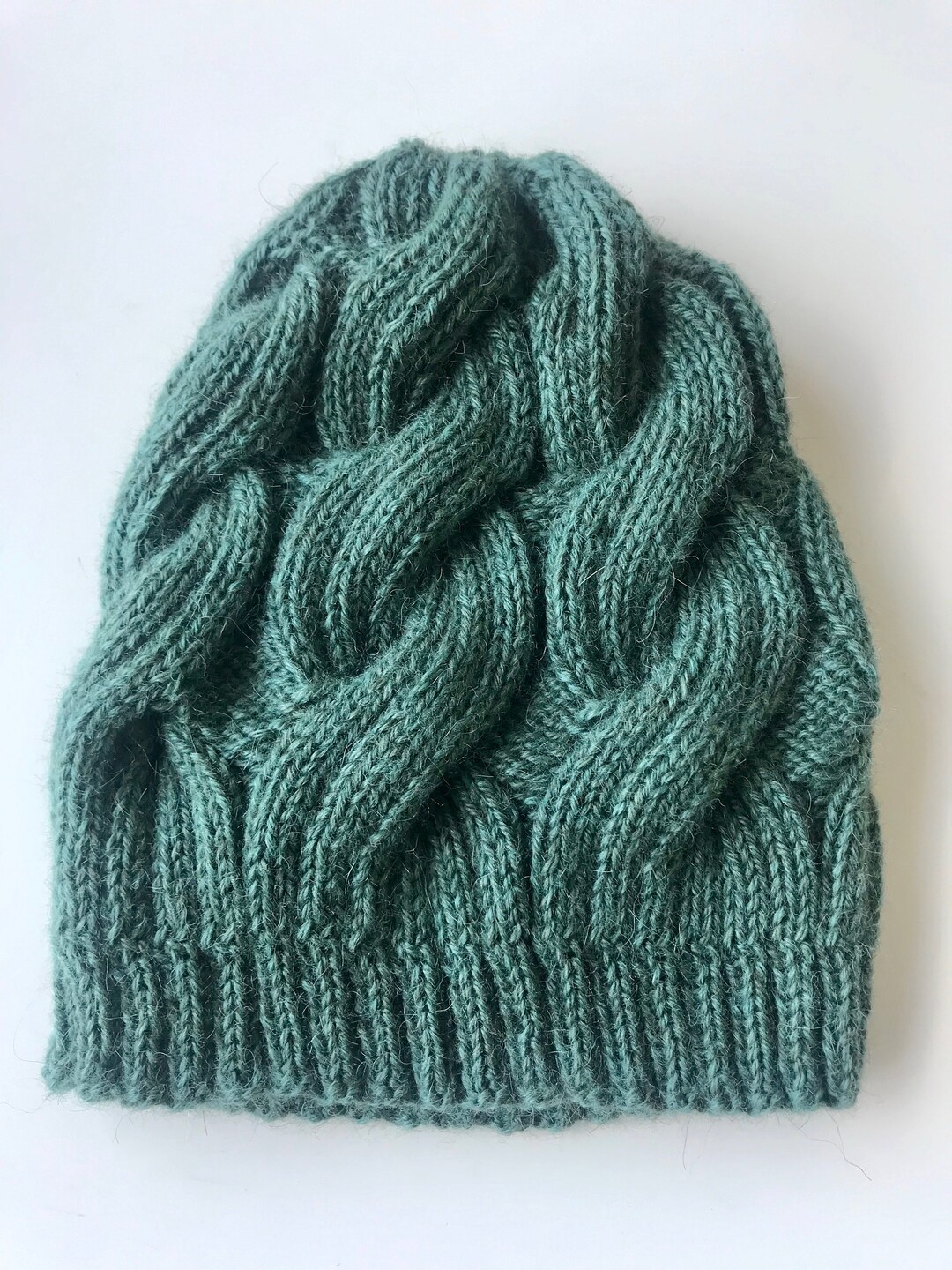 Cabled Beanie Knitting Pattern PDF - Etsy