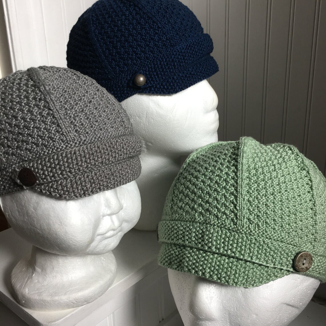 Child's Newsboy Cap knitting Pattern PDF Download Etsy