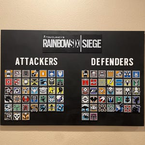 Rainbow Six Siege Operator Badges | 3D Printed R6 Operator Icons | Gaming Collectibles & Gamer Gifts