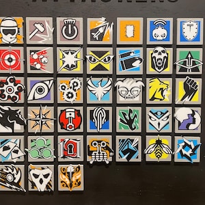 Defense R6 Symbol Rainbow Six Siege Operator Badges | 3D Printed R6 Operator Icons ...