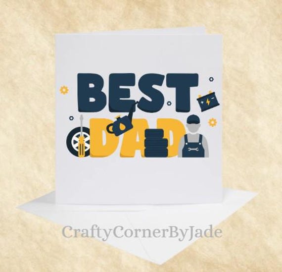 Father's Day / Occassion Cards / Dad / Grandad / Daddy / Machanic Dad