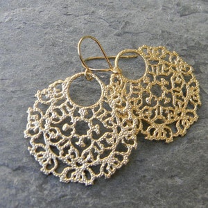 Round Filigree Bohemian Hoop Earrings