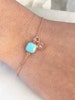 Personalized birthstone bracelet, initial birthstone bracelet, dainty layering bracelet, bracelet with initial, personalized gift for her, 