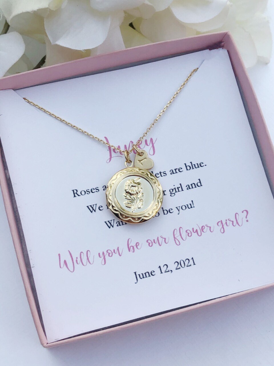 Will you be my Flower Girl Gift Personalized Flower Girl Etsy