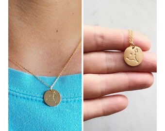 Zodiac Necklace, Zodiac Gift, Zodiac Constellation Necklace, Zodiac Jewelry, Cellestial Jewelry, Personalized Necklace, Personalized Gift