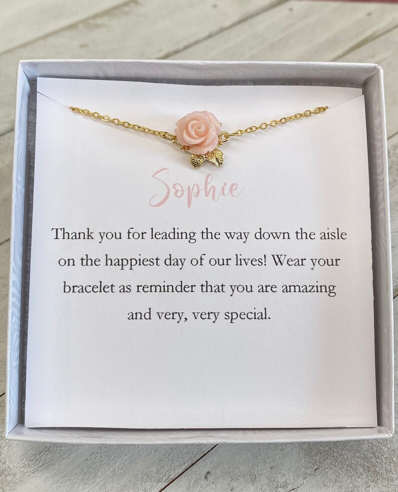 Flower Girl Bracelet Toddler Flower Girl Bracelet Etsy