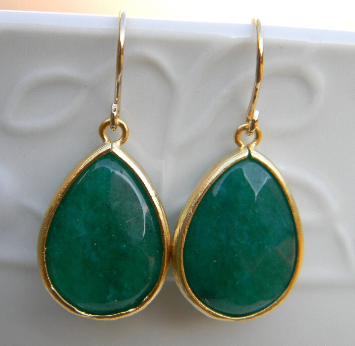 Stella and dot hotsell green drop earrings