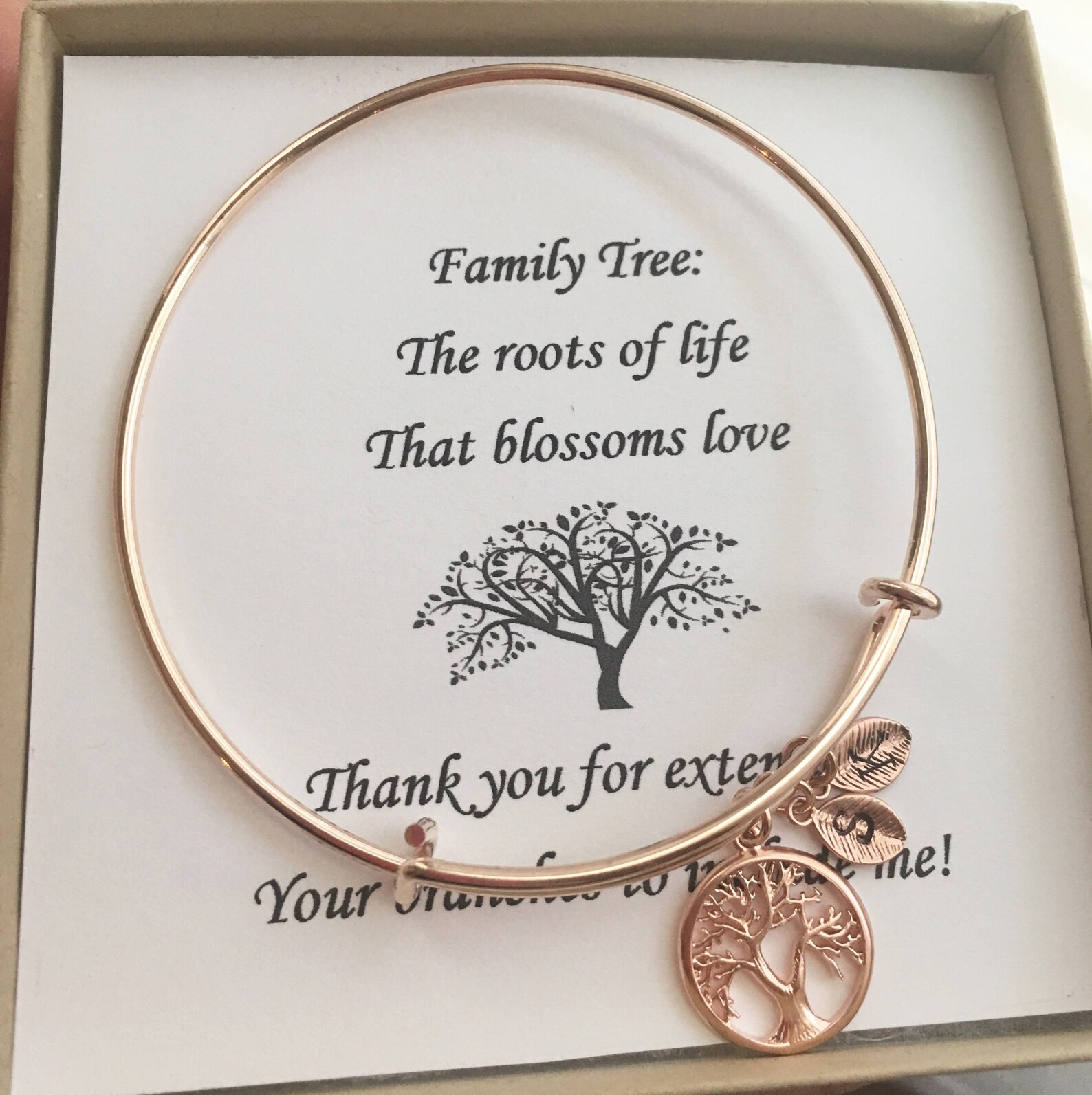 Family tree bangle Clearance
