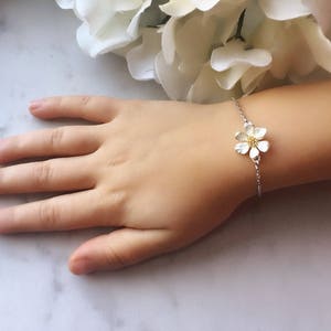 Flower girl bracelet, toddler flower girl bracelet, personalized flower girl gift, flower girl jewelry, little girl bracelet, child bracelet image 3