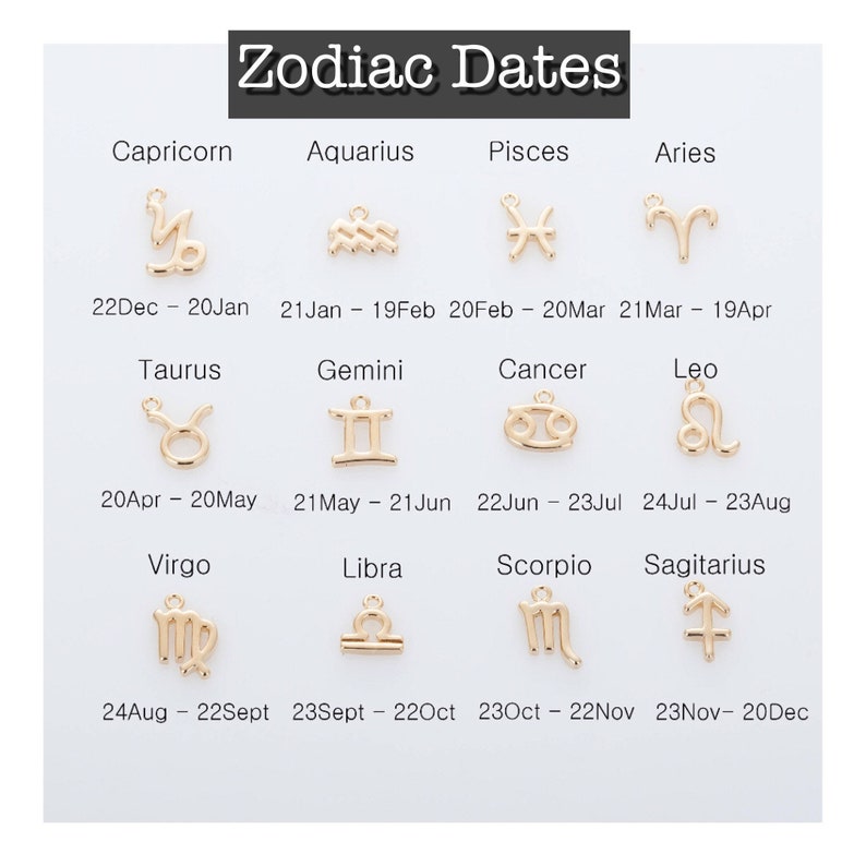 Zodiac sign necklace November birthstone necklace Dainty zodiac necklace Topaz birthstone necklace image 4