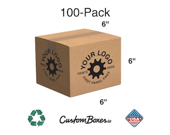 6x6x6 Bundle - 100 Pack, Custom Shipping Boxes – Kraft Packaging for Small Business
