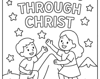 Philippians 4:13 Coloring Page