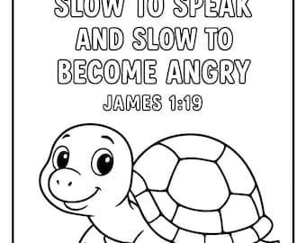 James 1:19 Coloring Page
