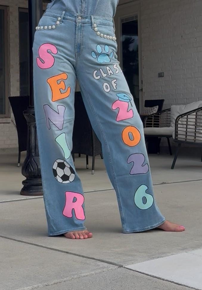 Painted-jeans Made to Order - Etsy
