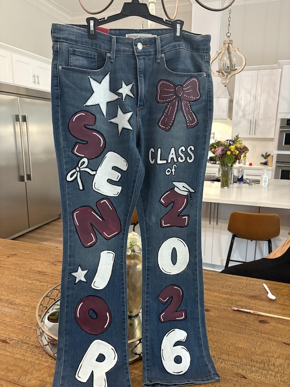 Painted-jeans Made to Order - Etsy