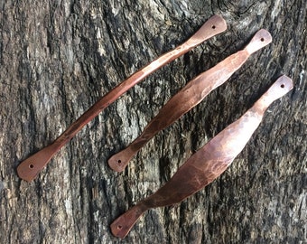 Hand Forged Solid Copper Drawer Pulls