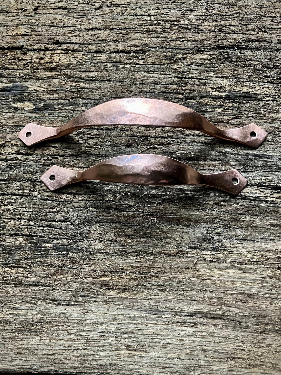 Hand Solid Copper Pulls, Handles. Flat Style. Etsy