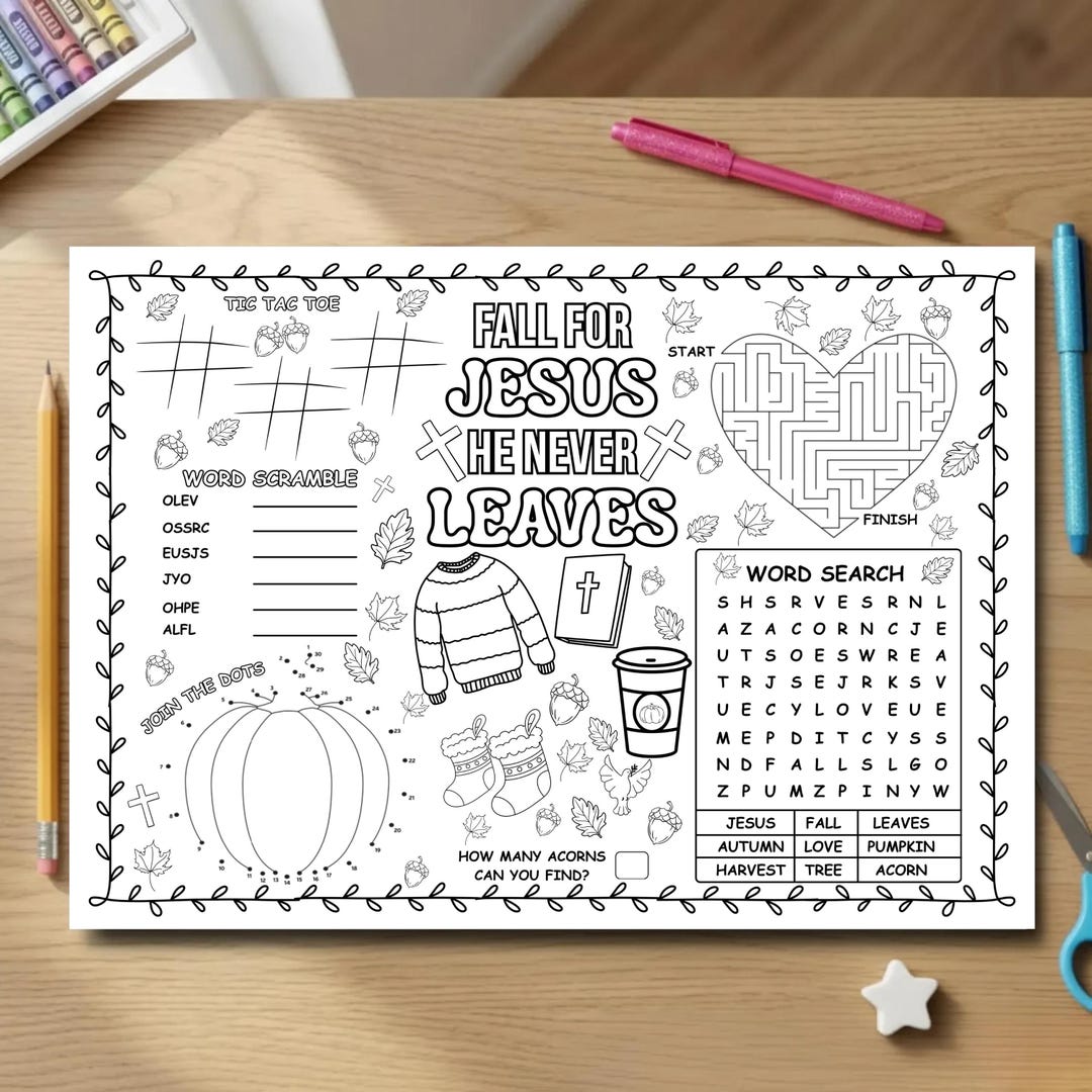 Christian Activity Pages Kids Bible Activity Printable Coloring