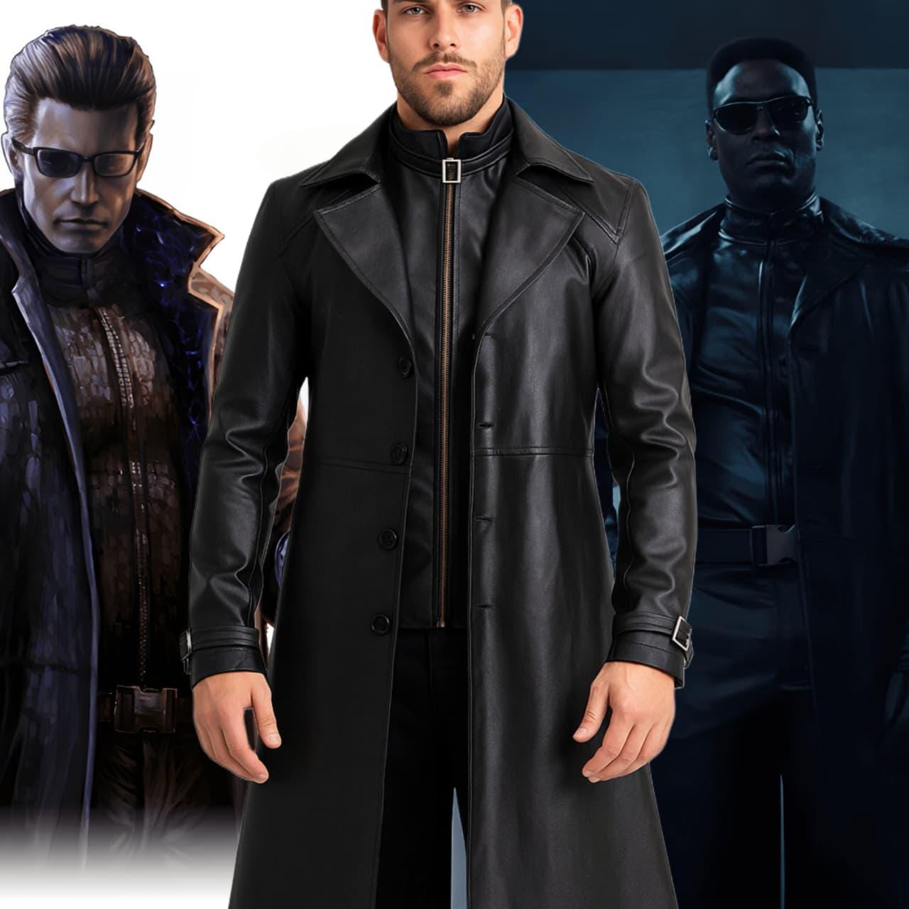 Handmade Albert Wesker Trench Coat: Resident Evil Cosplay, Real
