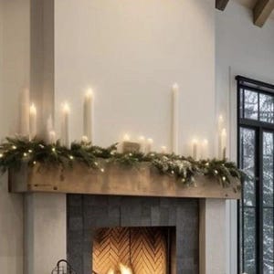 Any Size Fireplace Mantel- Fireplace shelves - fireplace mantle - thick fireplace floating shelf - natural wood fireplace mantle