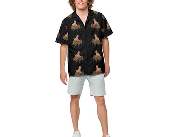 Camisa unisex de botones Baby on Bee, tallas hasta 6XL