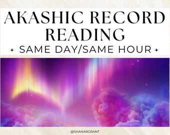 Lectura intuitiva de Registros Akáshicos: 3 preguntas, el mismo día