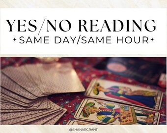 Same Hour Yes or No Tarot Reading: One Question Answer