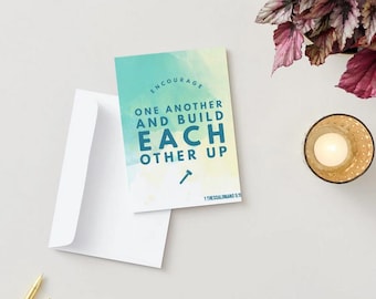 Colorful Bible Verse Cards: Blank Christian Printable card/religious greeting card (Digital Download)