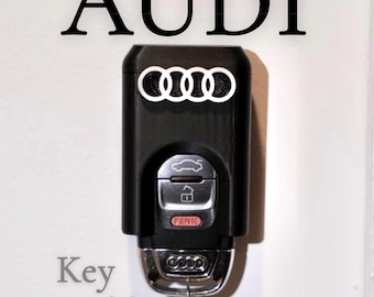 Soporte para llaves Audi / Personalizable / Organizador de llaves de pared