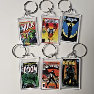 Custom Comic Book Cover Keychain: Handmade Comic/movie Gift - Etsy