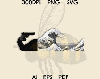 The Wave Clipart – Hokusai Japanese Art (PNG, SVG)
