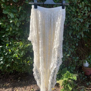 Lace Fairy Skirt: Asymmetrical Boho Cottagecore Style