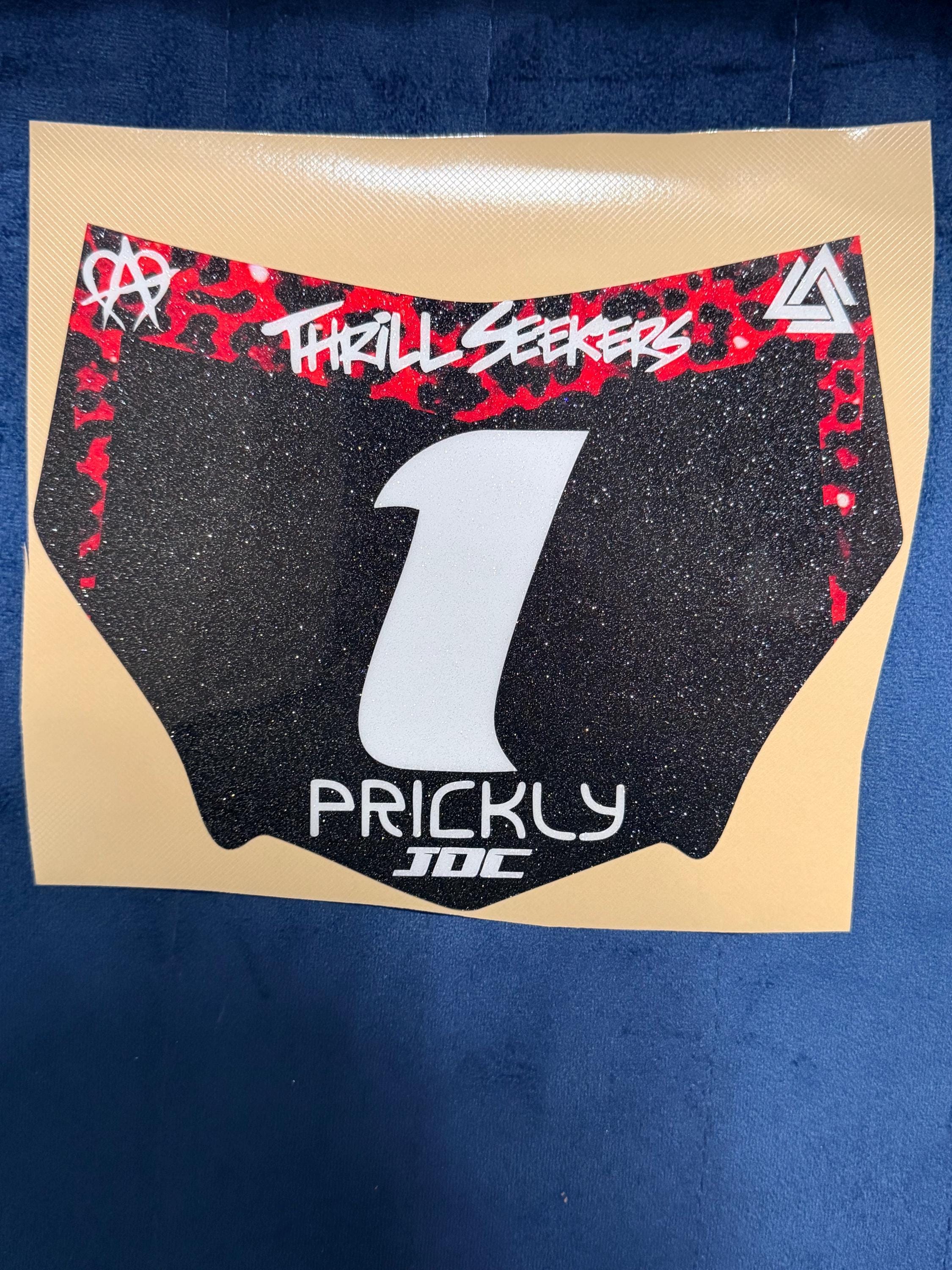 Limited Edition Custom Motocutz Number Plate Decals With Substance