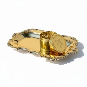 Premium Set: Rolling Tray & Grinder Kit [GOLD]