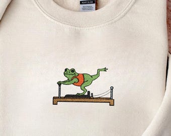 Pilates Shirt Sweatshirt:Reformer Frosch Pilates Geschenk Tee