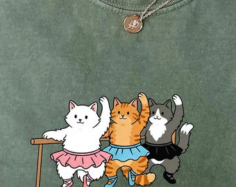 Barre Cat Shirt: Ballett Geschenk Tee