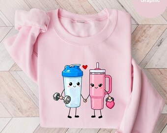 Gym Paar passende Shirt: Swolemate Valentinstag Geschenk Fitness T-Shirt