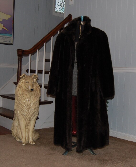 Vintage Faux Fur Long Coat