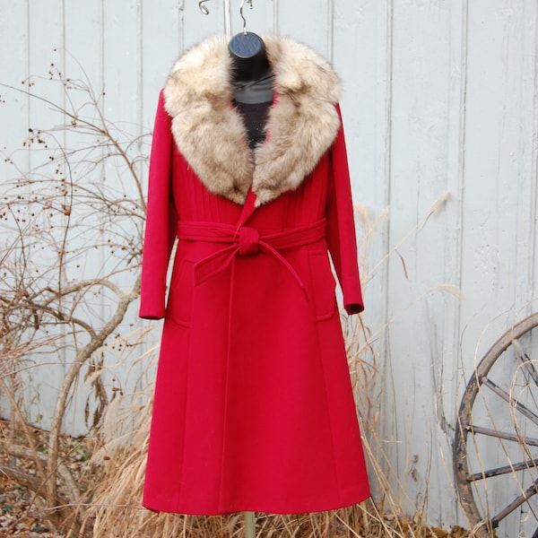 Fur Collar Wrap Coat main image 0