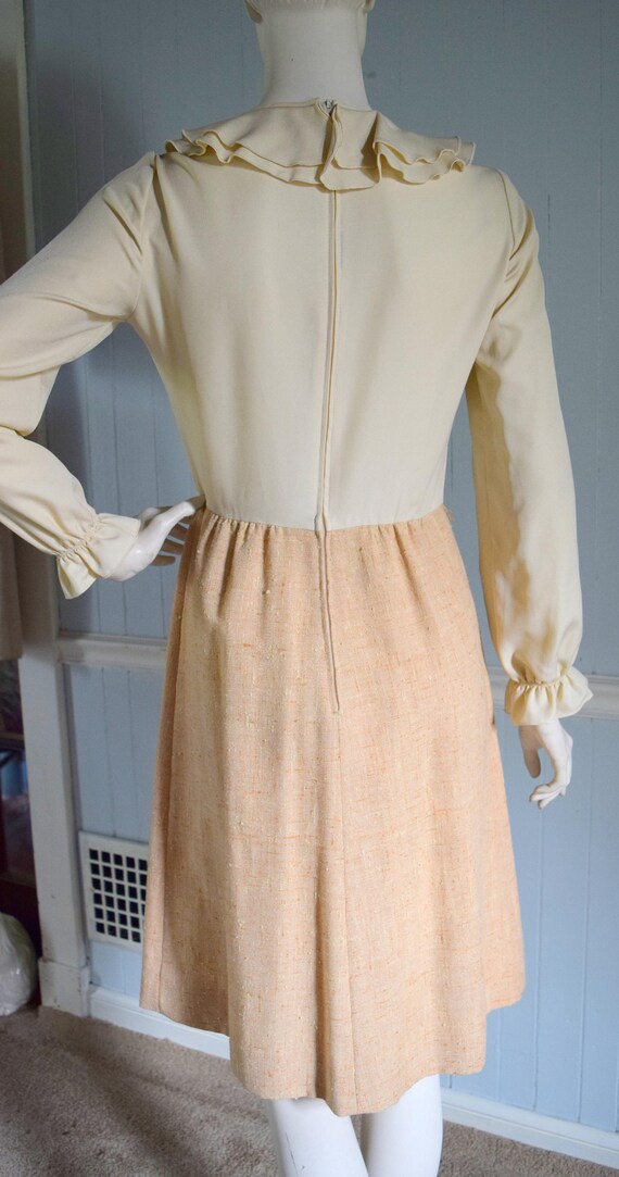 Vintage 1970s Leslie Fay Yellow 2-Piece Dress and… - image 9