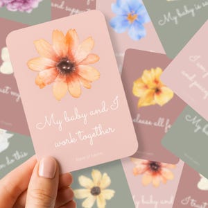 Birth Affirmation Cards Printable • Labor Affirmation Deck for Birth • Positive Pregnancy Mantras • Digital Download