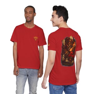 Skull King Playing Cards Tee | Rose, Crown, Joker, Gothic Rock Shirt image 8
