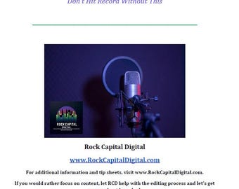 Planificador de lanzamiento de podcast: Lista de verificación, plantilla de episodio, lanzamiento de invitado (descarga digital)